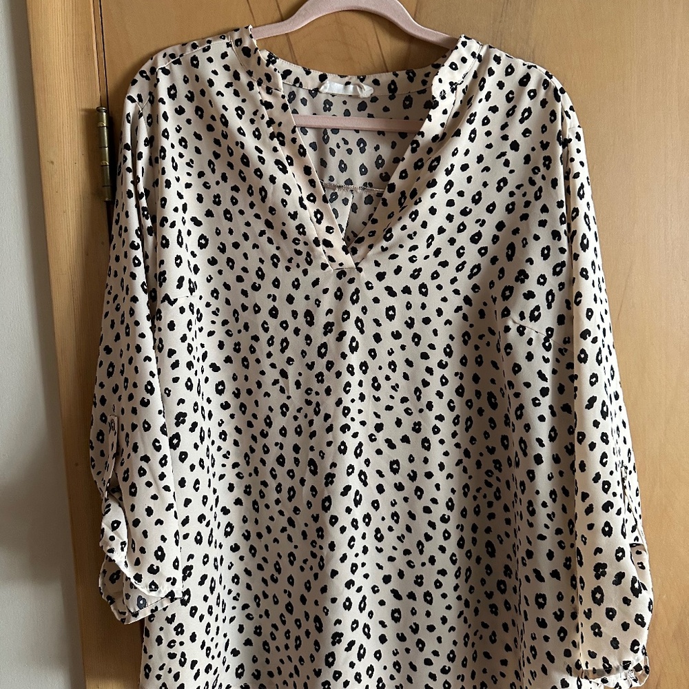 Animal Print Blouse size 2x